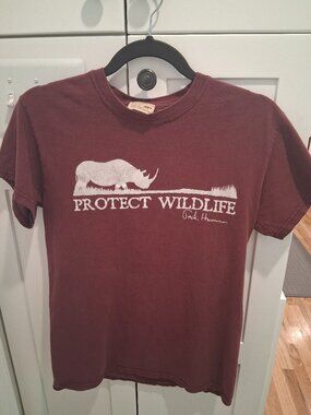 Vintage Y2K Jack Hanna Protect Wildlife T-Shirt Small Short Sleeve Nature Animal